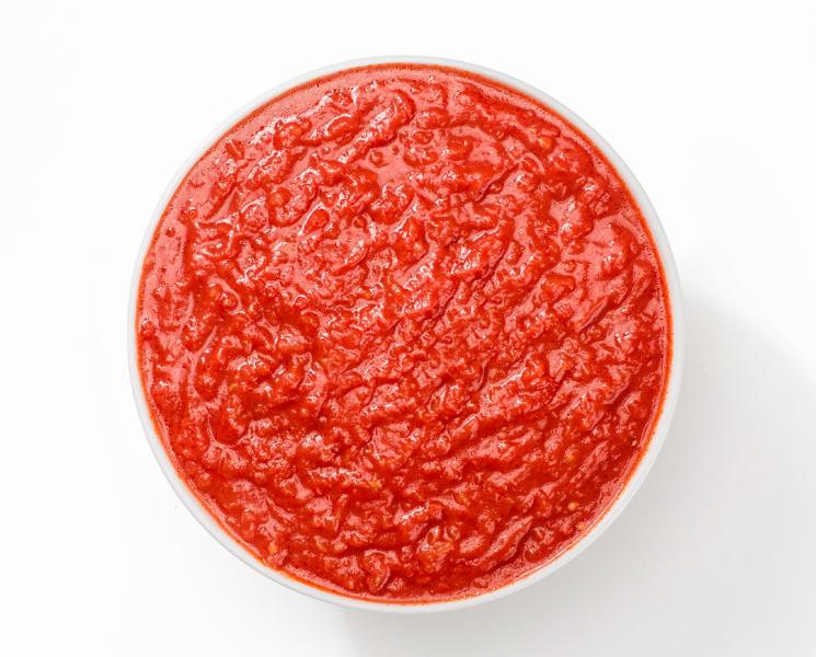 Pizza sauce “Polpavera la saporosa” pomodoro con piante aromatiche - “Polpavera la saporosa” seasoned fine cut tomato pulp