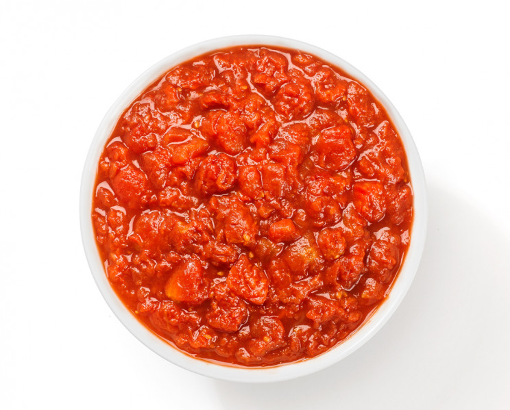 Polpa di pomodoro «Polpavera a cubettoni» (Pulpa de tomate cubeteada)