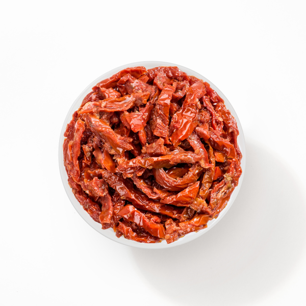 Pomodori secchi a filetti (Tomates secos en tiras)