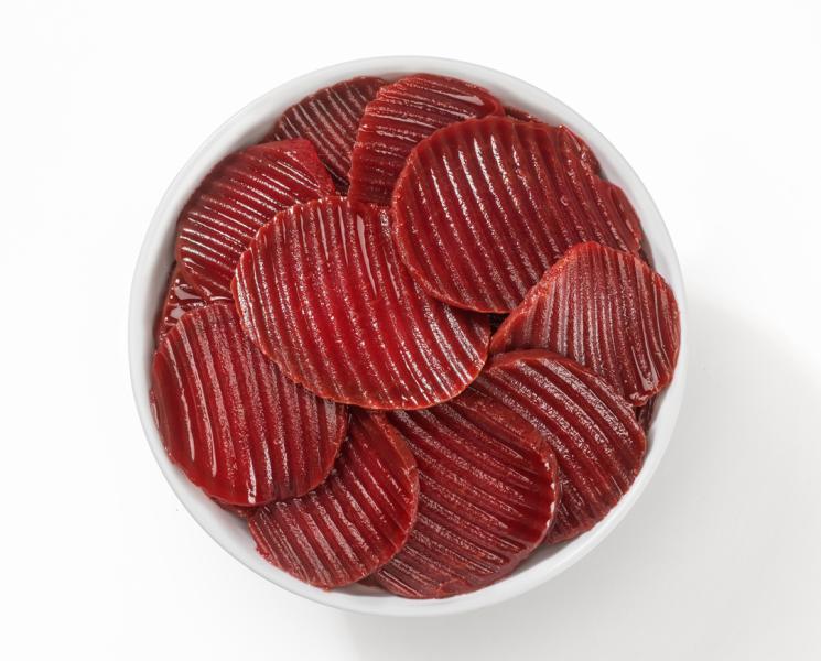 Rape rosse a fette (Rote Beete in Scheiben)