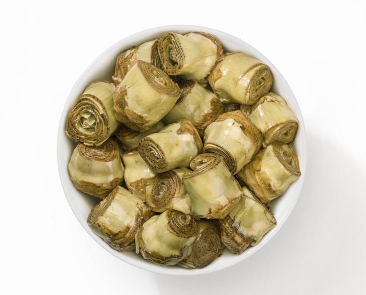 Rustichello carciofi alla rustica in olio di semi di girasole (Artischocken nach Bauernart in Sonnenblumenöl)