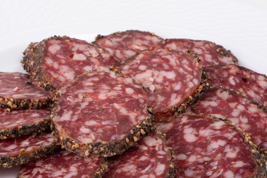 Salame di cinghiale al pepe - Peppered Wild Boar Salami