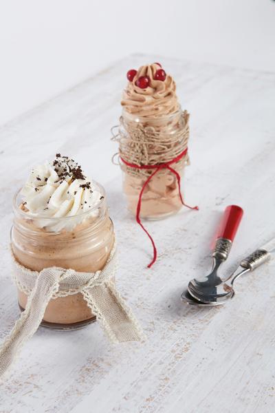 BICCHIERINI DI MOUSSE AFFOGATA AL CAFFÈ