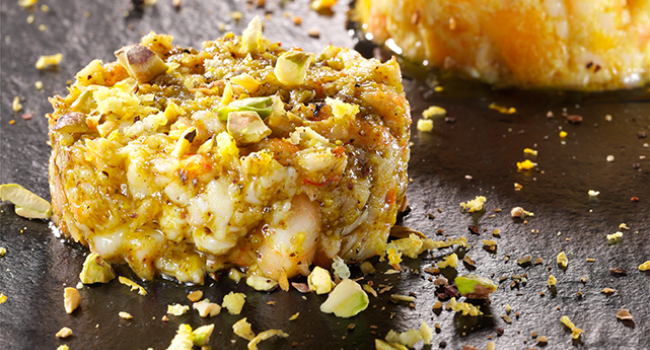 BIS DI TARTARE DI GAMBERI AI DUE PESTI