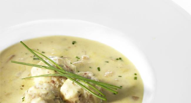 CANEDERLI DI PORCINI CON FONDUTA AI FUNGHI