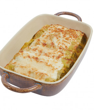 Cannelloni with turnip tops and turkey