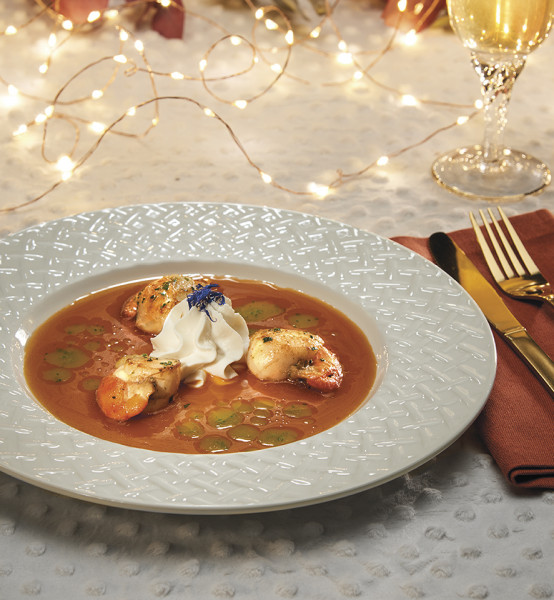 CAPESANTE IN GUAZZETTO DI CROSTACEI