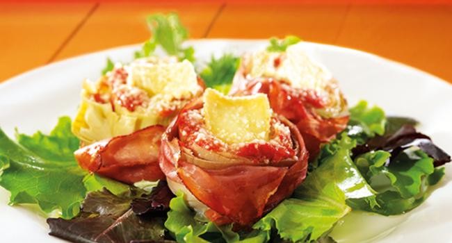 CARCIOFI GRATINATI AL BRIE E POMODORINA