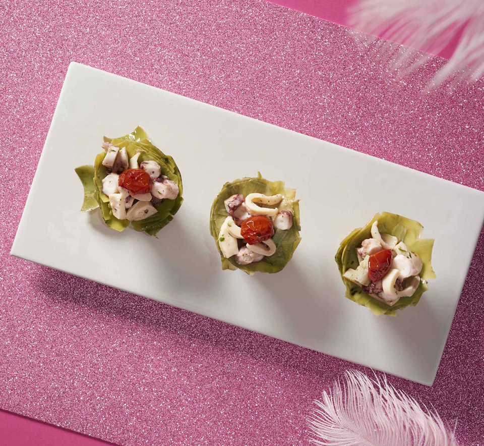 CESTINI DI CARCIOFO ALLA MARINARA