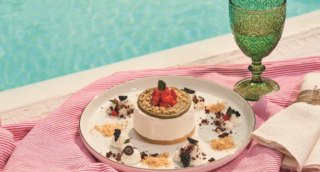 CHEESE-CAKE AL PISTACCHIO E FRAGOLE