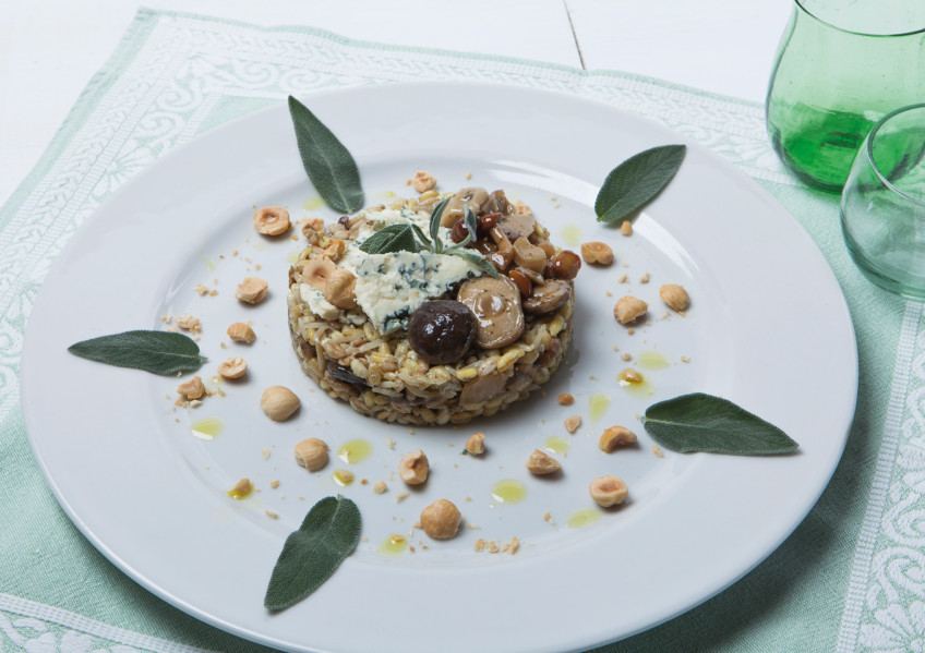 CINQUE CEREALI CON FUNGHI