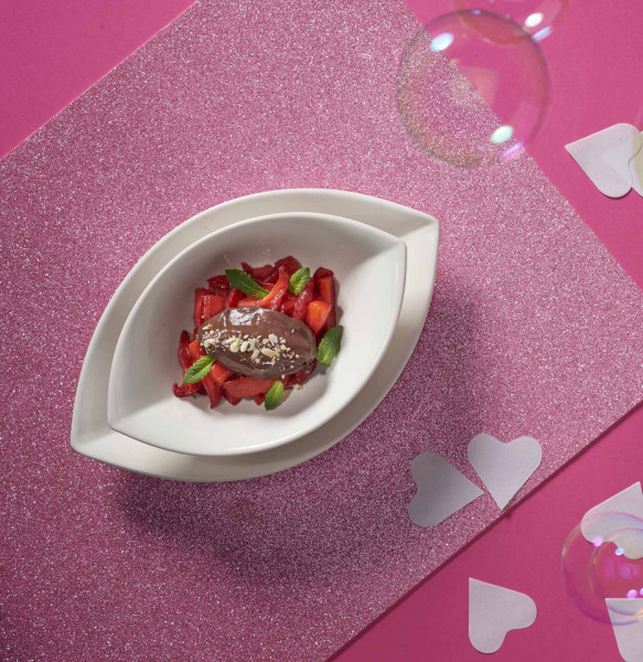 COMPOSTA DI FRAGOLE CON CREMOSO AL CIOCCOLATO