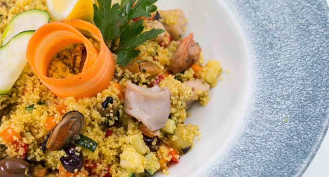 Cous Cous with seafood (ÈSUGODIMARE)