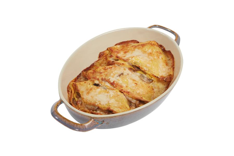 CRESPELLE CON FUNGHI PRATAIOLI E TACCHINO