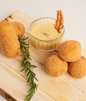 Crocchette di patate alla carbonara