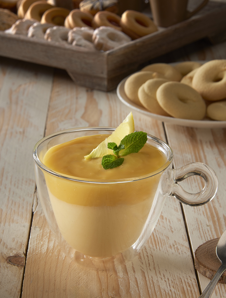 Lemon Curd Dessert with Meliga Biscuits