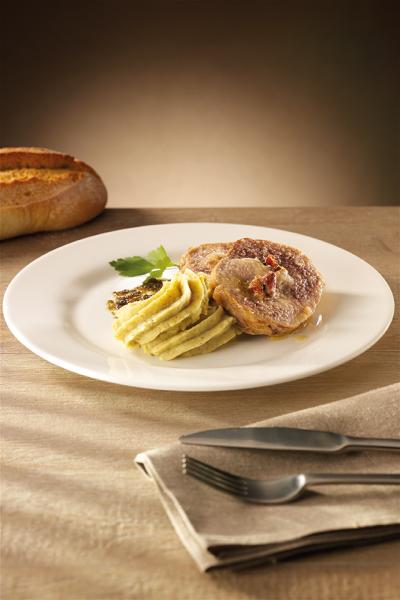 Fillet of pork stuffed by rosemary mashed potato