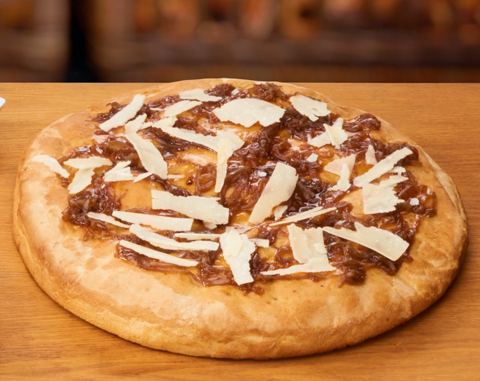 FOCACCIA WITH CARAMELISED ONIONS