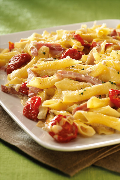 Garganelli dorati con carciofi