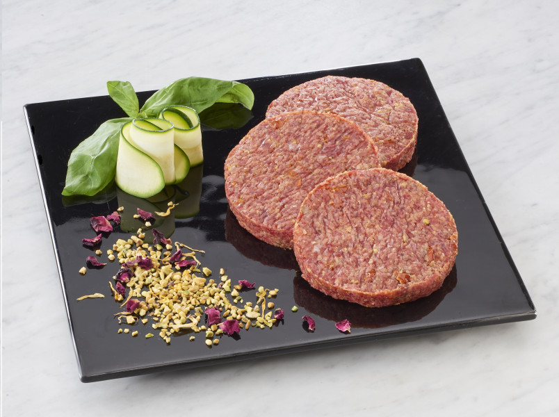 HAMBURGER CON PISTACCHIO E SOLEGGIATI