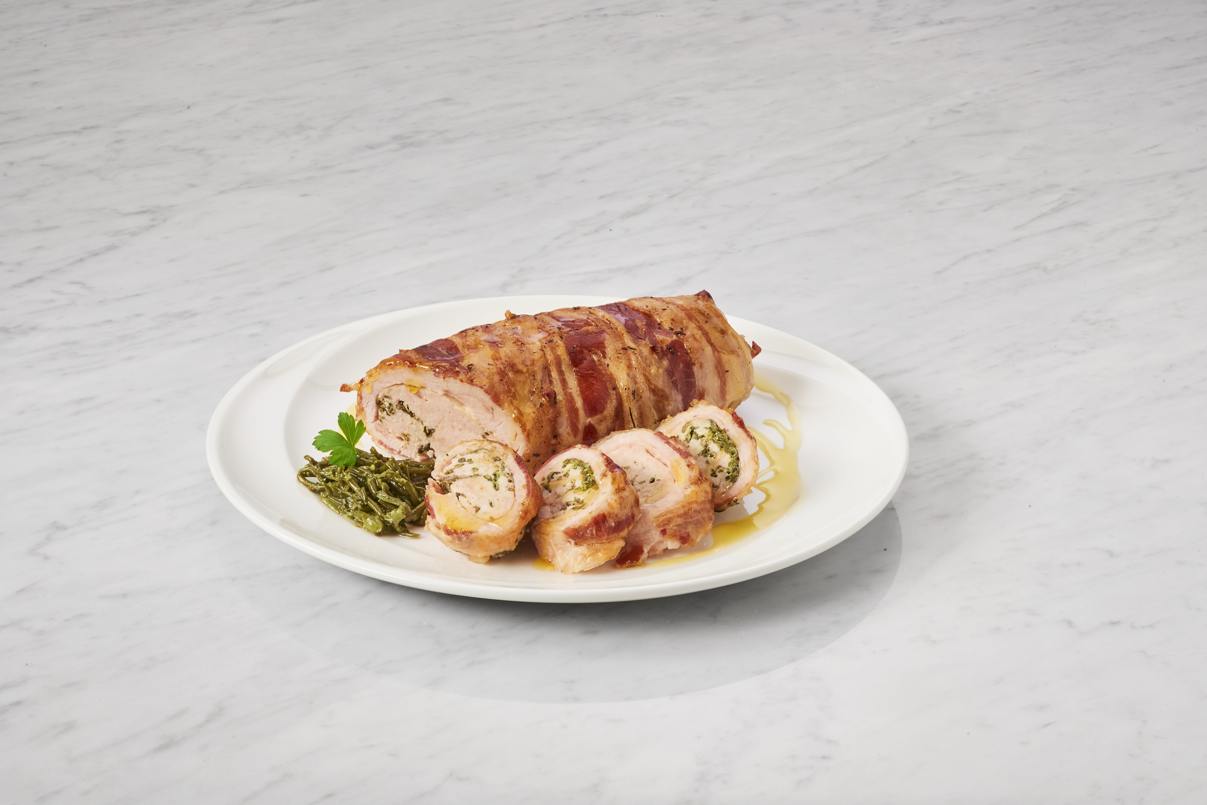 Involtini di tacchino al verde