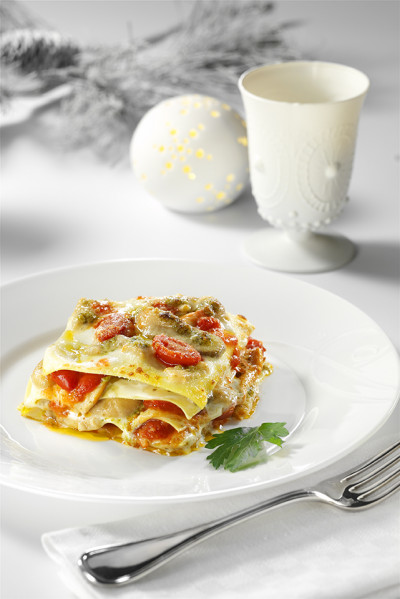Lasagnette mit Steinpilzen und Pesto alla Genovese