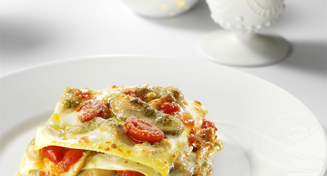 Lasagnette mit Steinpilzen und Pesto alla Genovese