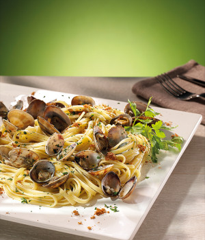 Linguine mit Venusmuscheln und Bottarga