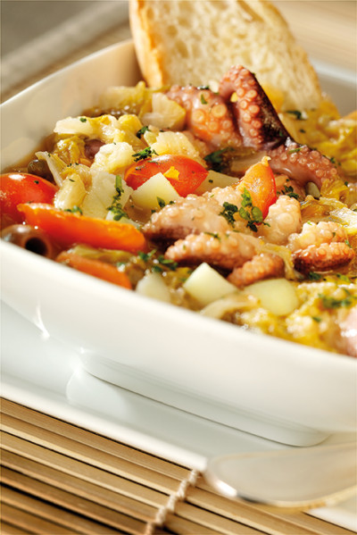 Moscardini in umido con scarola