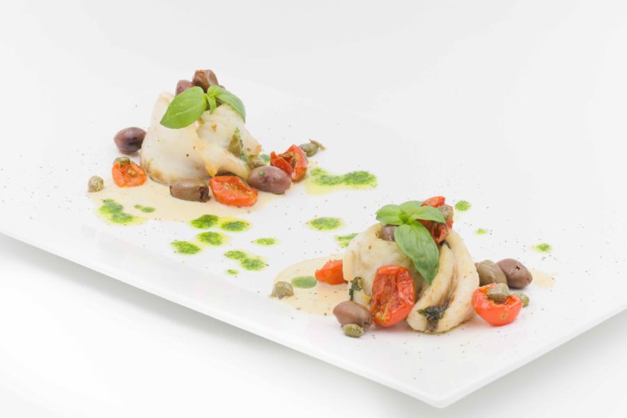 NIDI DI BRANZINO ALLA MEDITERRANEA