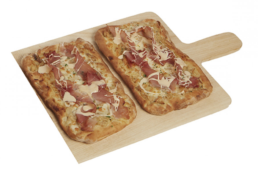 P.A.L.A. with Artichoke sauce and Prosciutto