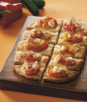 GLUTEN-FREE PIZZA P.A.L.A. WITH PEPPERS AND CUTTLEFISH