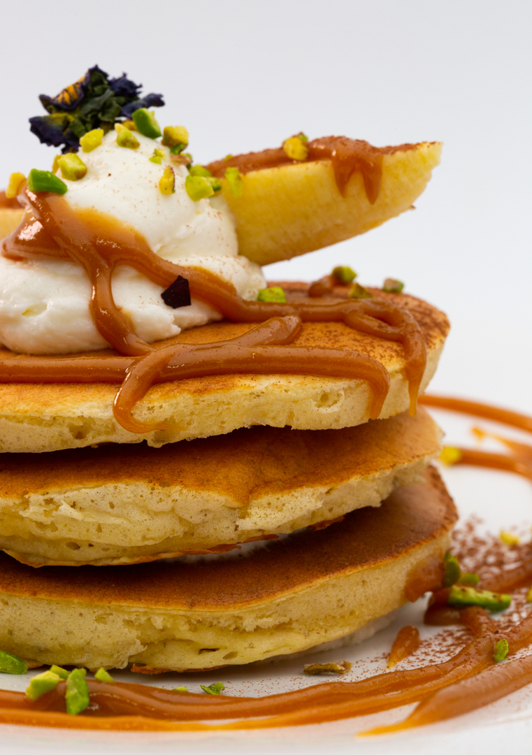 PANCAKE DI BANANA E CARAMELLO SALATO