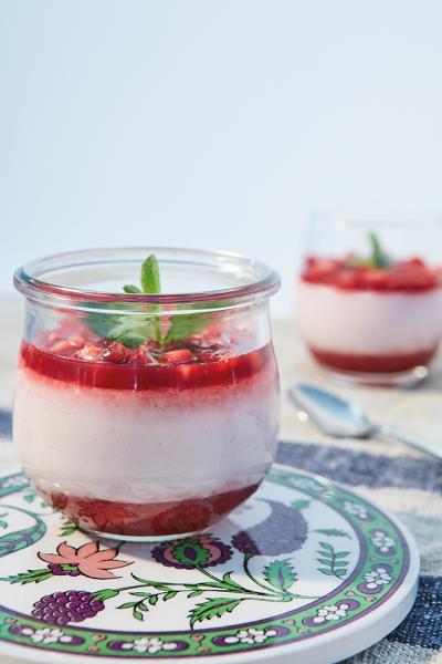 Panna cotta in rosa