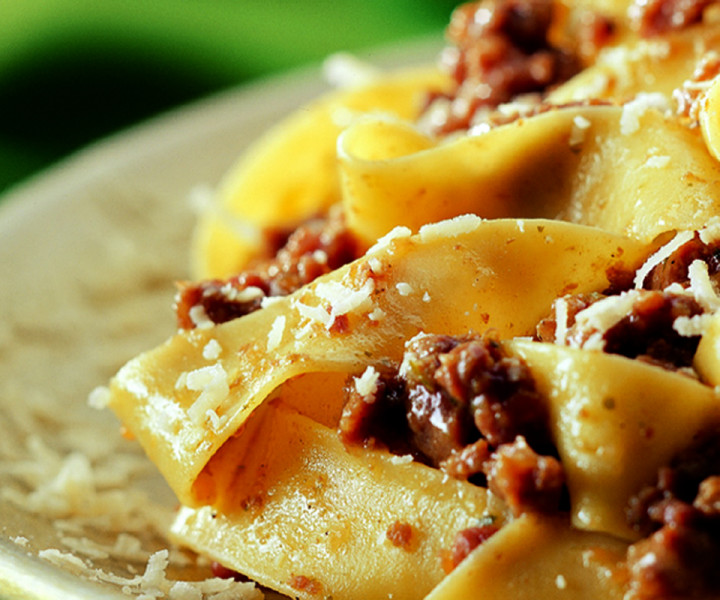 Pappardelle pasta with hare ragù