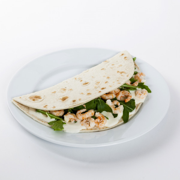 Piadina gamberetti e stracchino