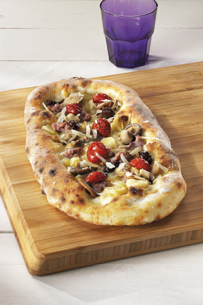 Pizza agli gnocchi e Èfungomix