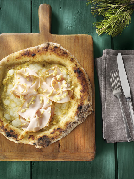 PIZZA AGRUMI  E TACCHINO