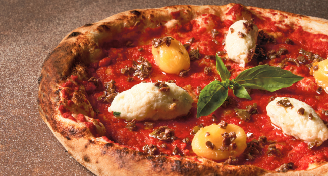 Pizza baccalà e mini yellow