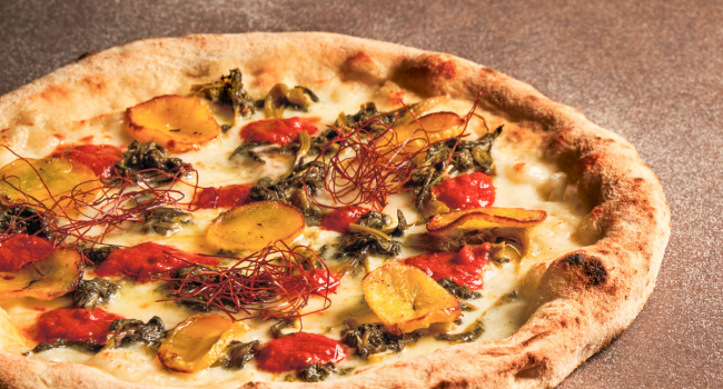 Pizza friarielli e 'nduja 