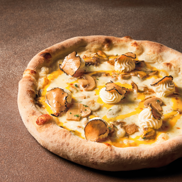 Pizza prataioli e tartufo