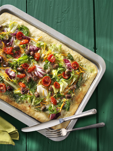 PIZZA VEGETARIANA IN TEGLIA