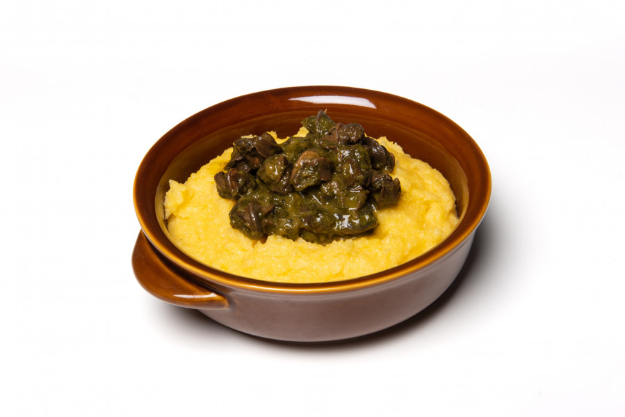 Polenta con chiocciole trifolate