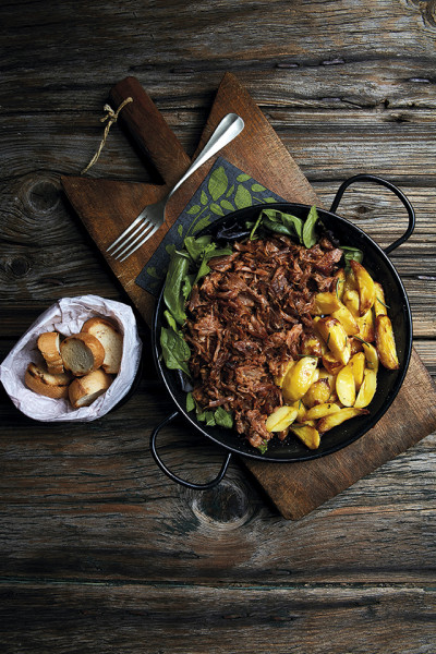 Pulled Pork con patate arrosto