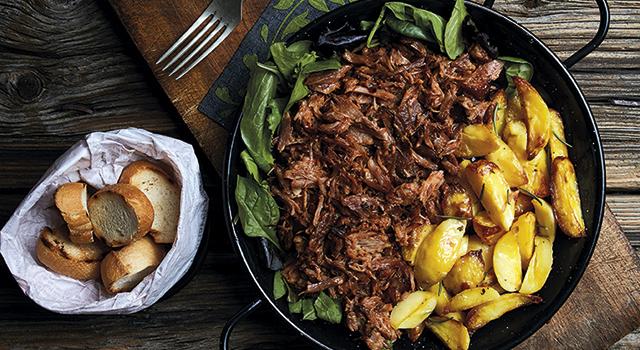 Pulled Pork con patate arrosto