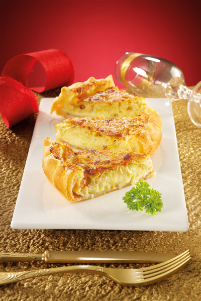 Quiche al porro e bacon