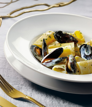 Rigatoni alle cozze e pecorino