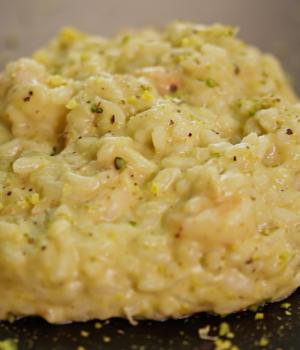 Risotto ai pistacchi e mazzancolle