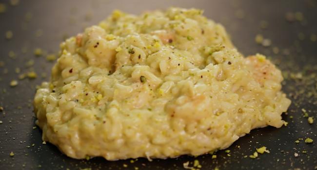Risotto ai pistacchi e mazzancolle