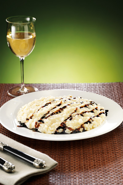 Risotto with parmigiano reggiano cheese and balsamic